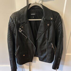 Express Black Leather Jacket